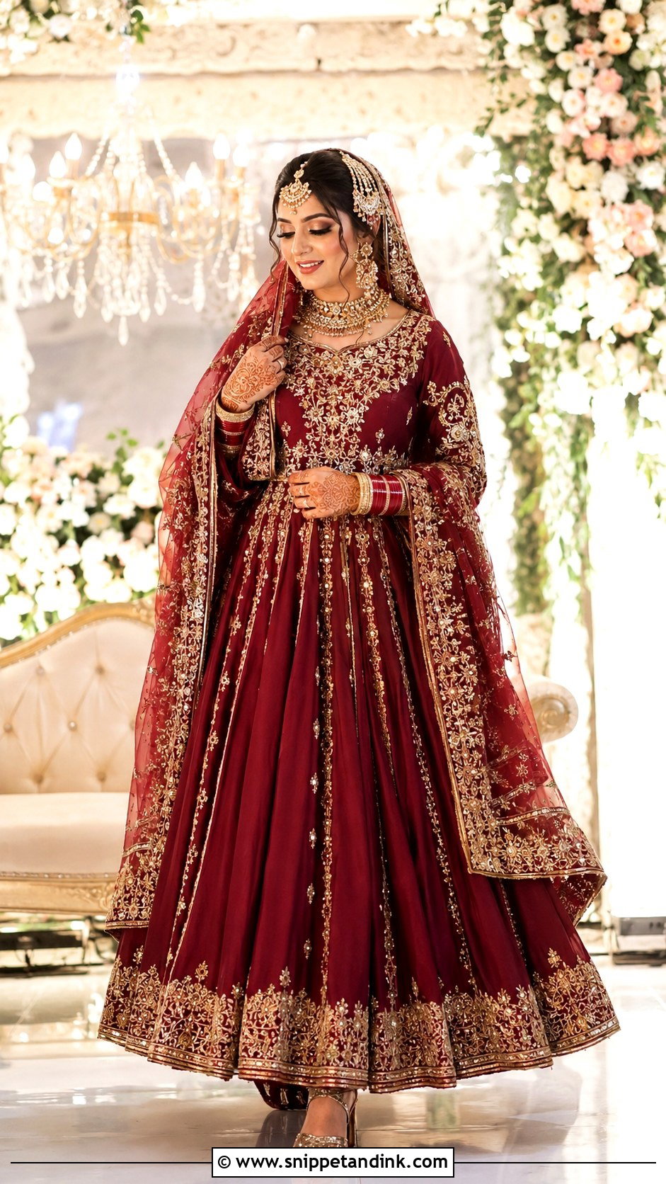 Bridal Anarkali For Shadi - Snippet and Ink - 25 Indian Weddings Shadi Outfits