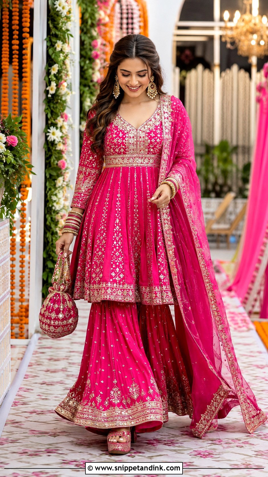 Bridal Anarkali Sharara Suit - Snippet and Ink - 20 Bridal Anarkali Suits Brides