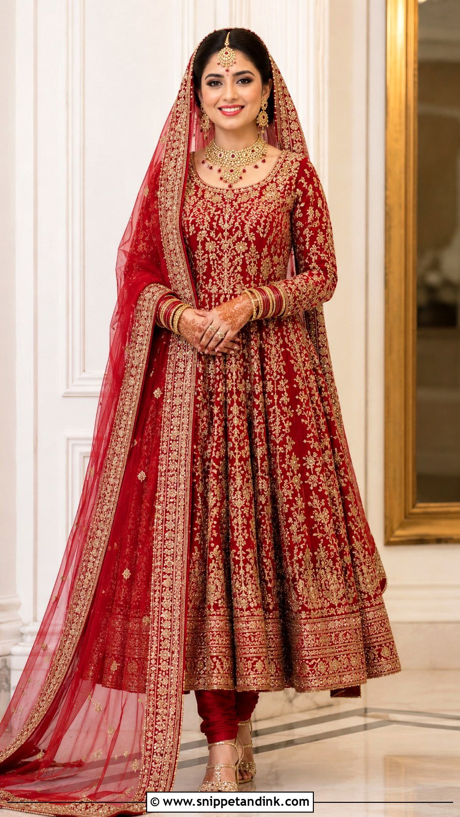 Bridal Anarkali Suit - Snippet and Ink - 25 Indian Bridal Dresses