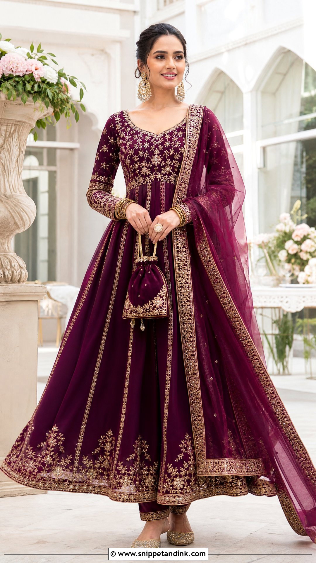 Bridal Anarkali Wedding Dress - Snippet and Ink - 20 Eastern Wedding Dresses