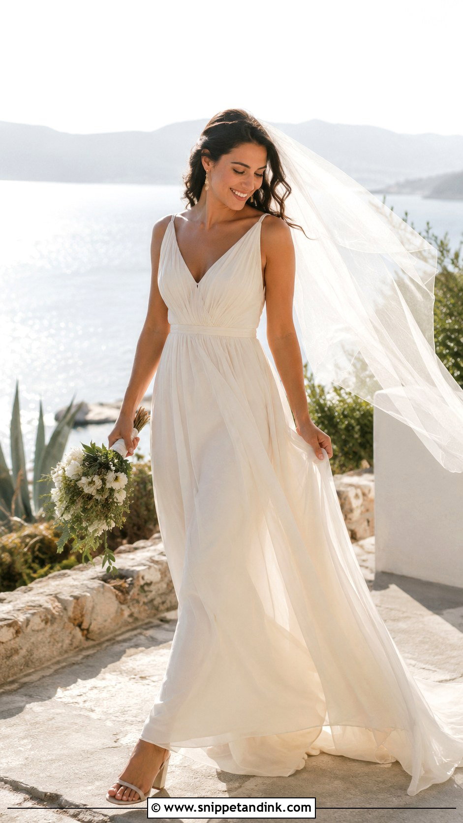 Bridal Atelier Chiffon Empire Waist Gown - Snippet and Ink - 20 Bridal Atelier Ideas