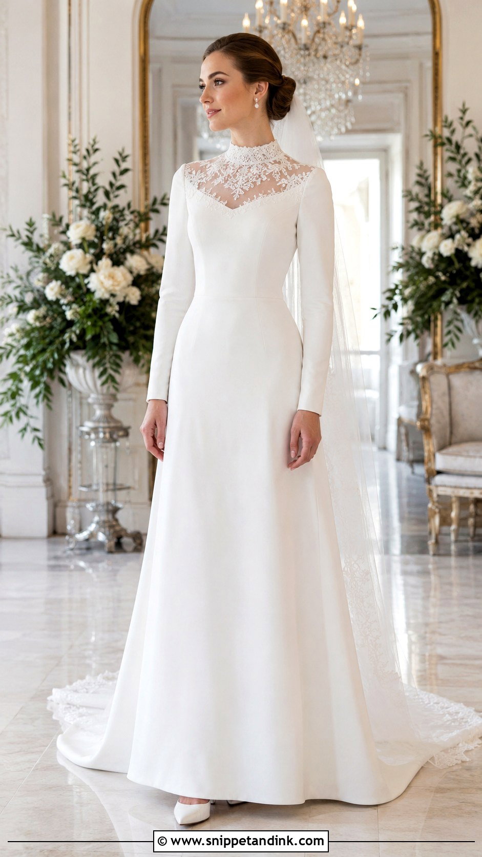 Bridal Atelier Modest High Neck Gown - Snippet and Ink - 20 Bridal Atelier Ideas