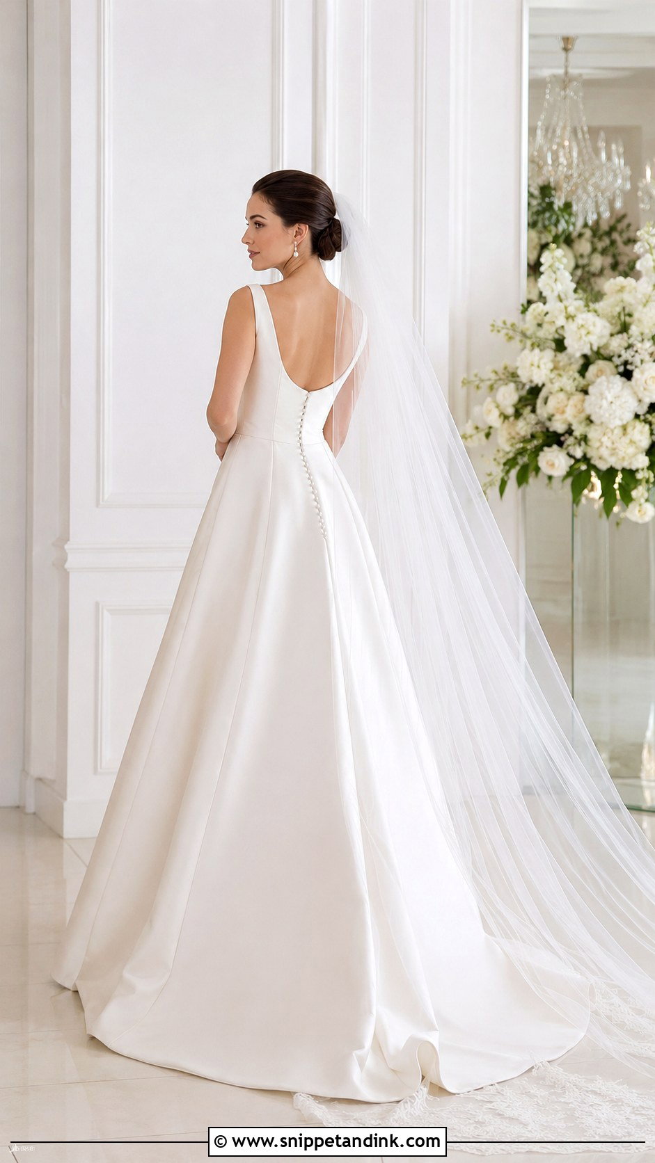 Bridal Atelier Satin A Line Gown - Snippet and Ink - 20 Bridal Atelier Ideas