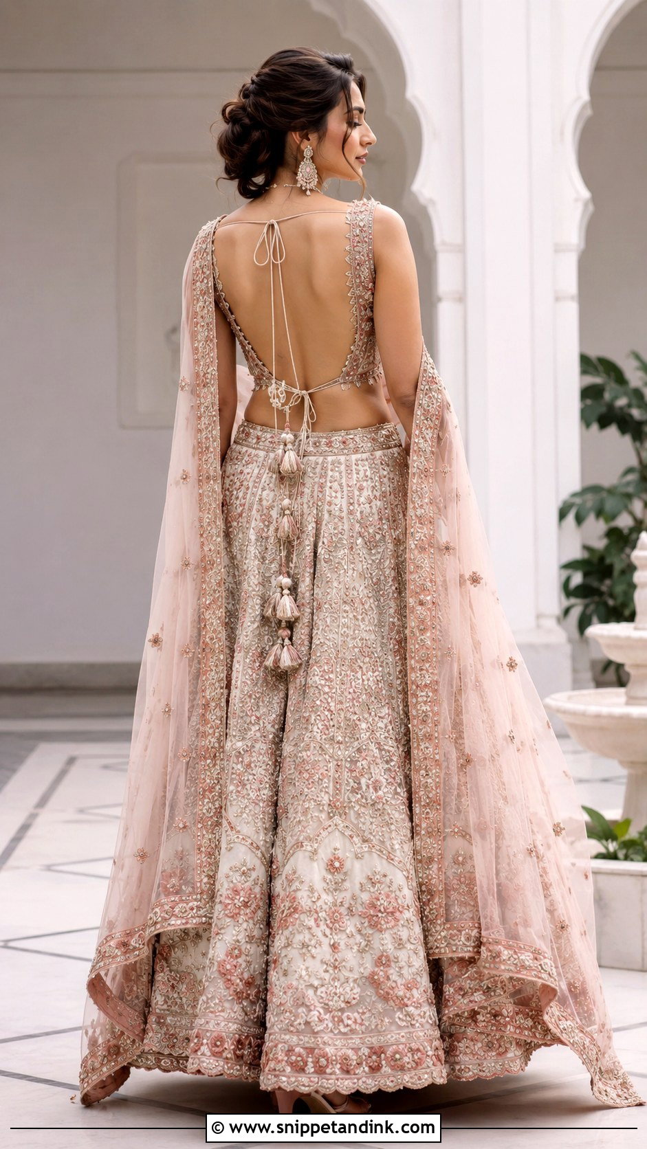Bridal Backless Blouse Design - Snippet and Ink - 25 Bridal Bride Blouse Designs