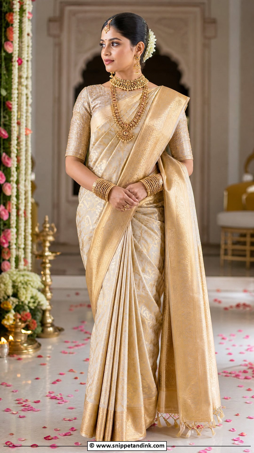 Bridal Blouse With Boat Neck - Snippet and Ink - 35 Bridal Blouse Ideas