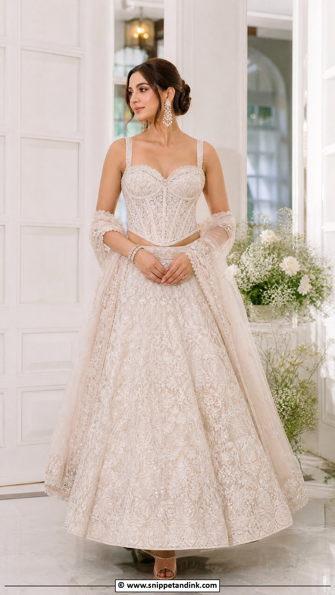 Bridal Blouse With Corset Design - Snippet and Ink - 35 Bridal Blouse Ideas