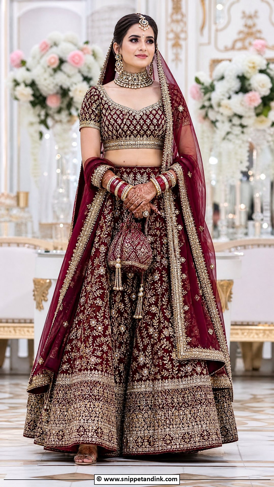 Bridal Blouse With Kundan Work - Snippet and Ink - 35 Bridal Blouse Ideas