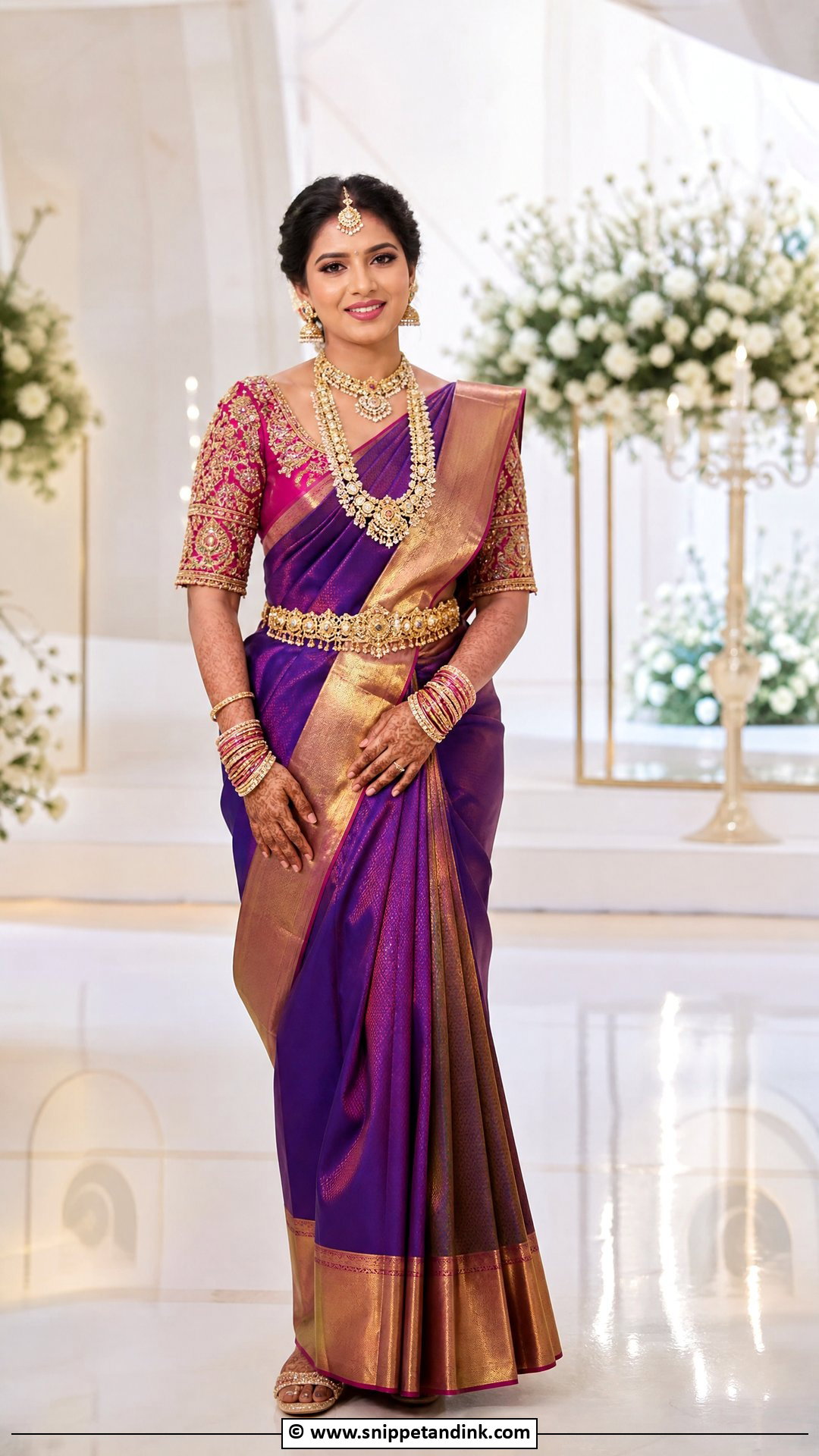Bridal Blouse With Maggam Work - Snippet and Ink - 35 Bridal Blouse Ideas