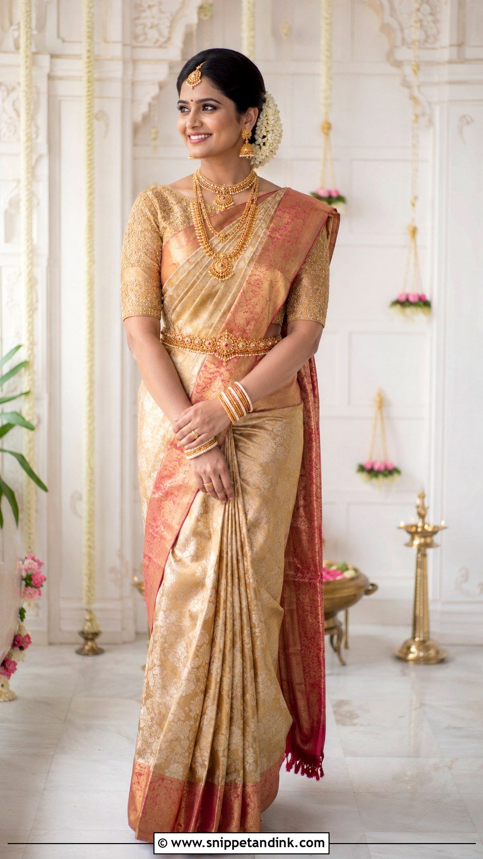 Bridal Boat Neck Blouse Design - Snippet and Ink - 25 Bridal Bride Blouse Designs