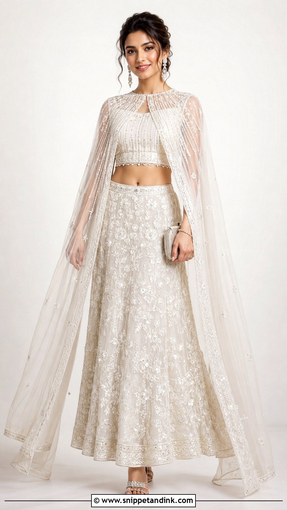 Bridal Cape Blouse Design - Snippet and Ink - 25 Bridal Bride Blouse Designs