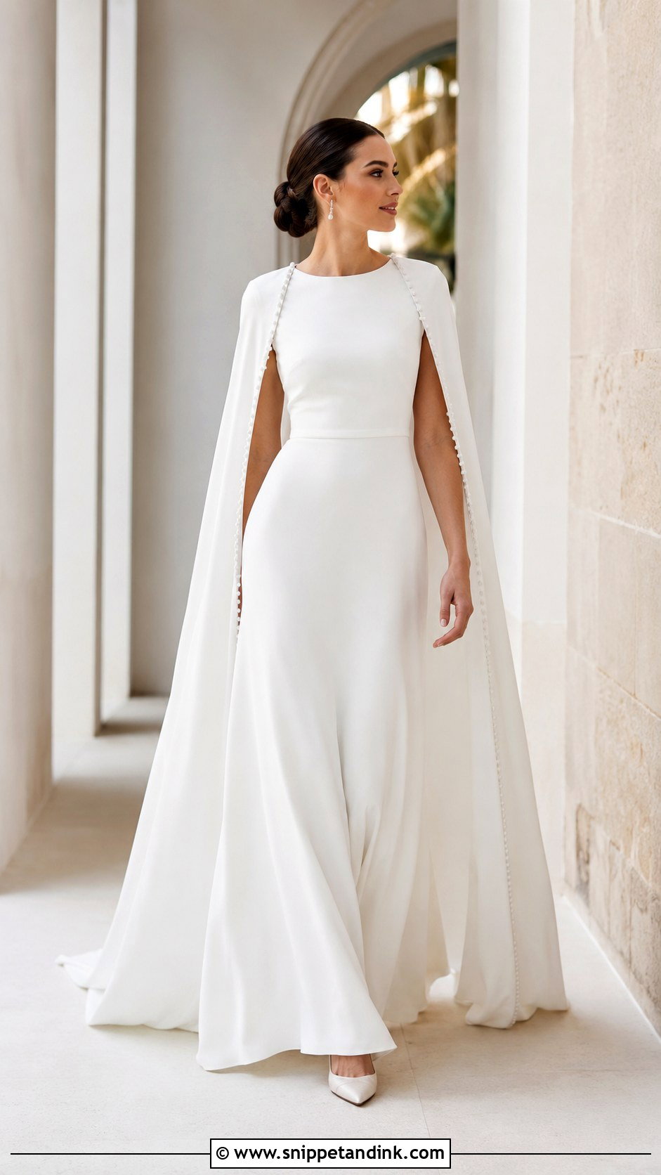 Bridal Cape Christian Bridal Dress - Snippet and Ink - 20 Christian Bridal Dress Ideas
