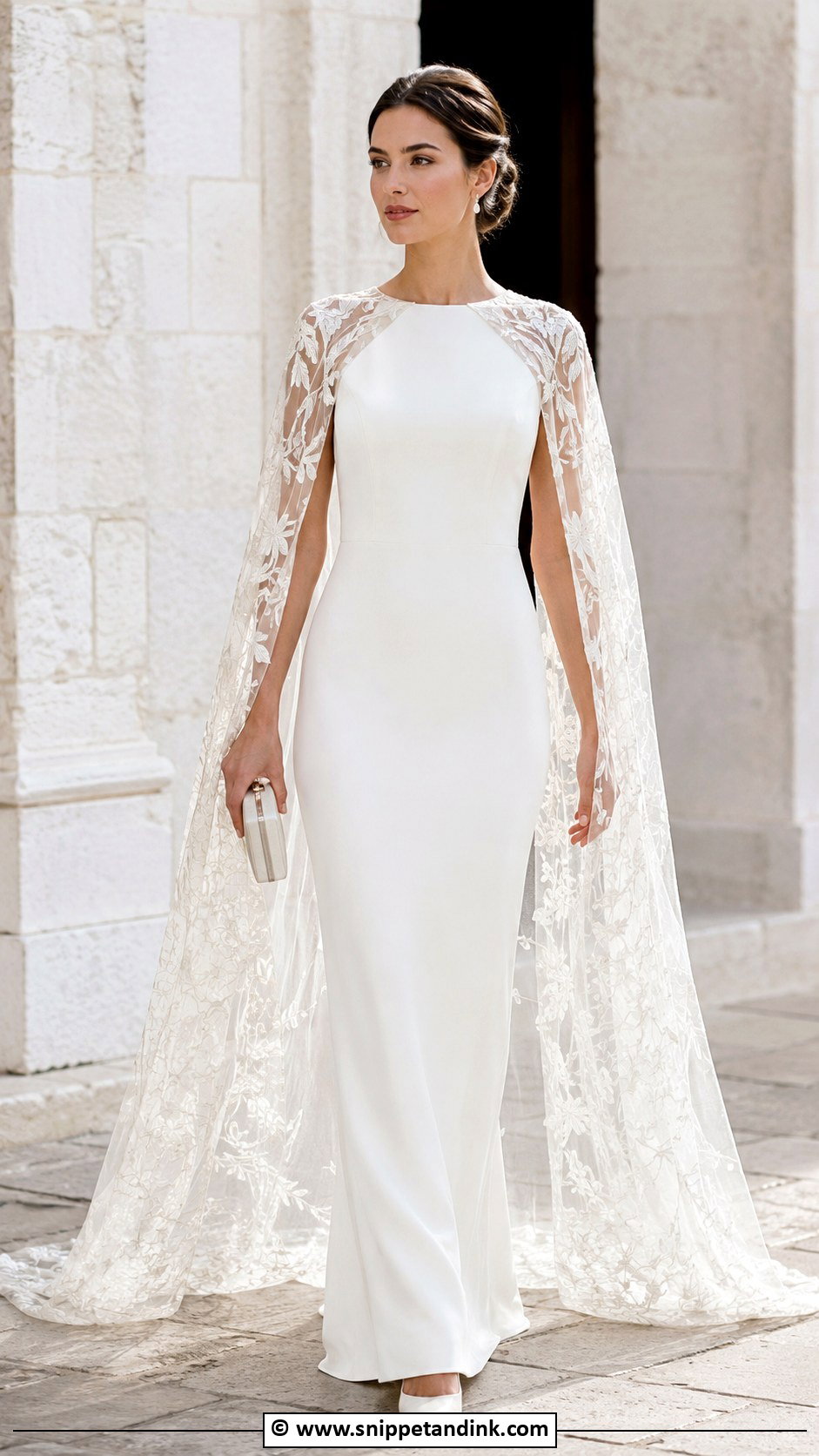Bridal Cape Dress - Snippet and Ink - 30 Non Traditional Wedding Dress Ideas