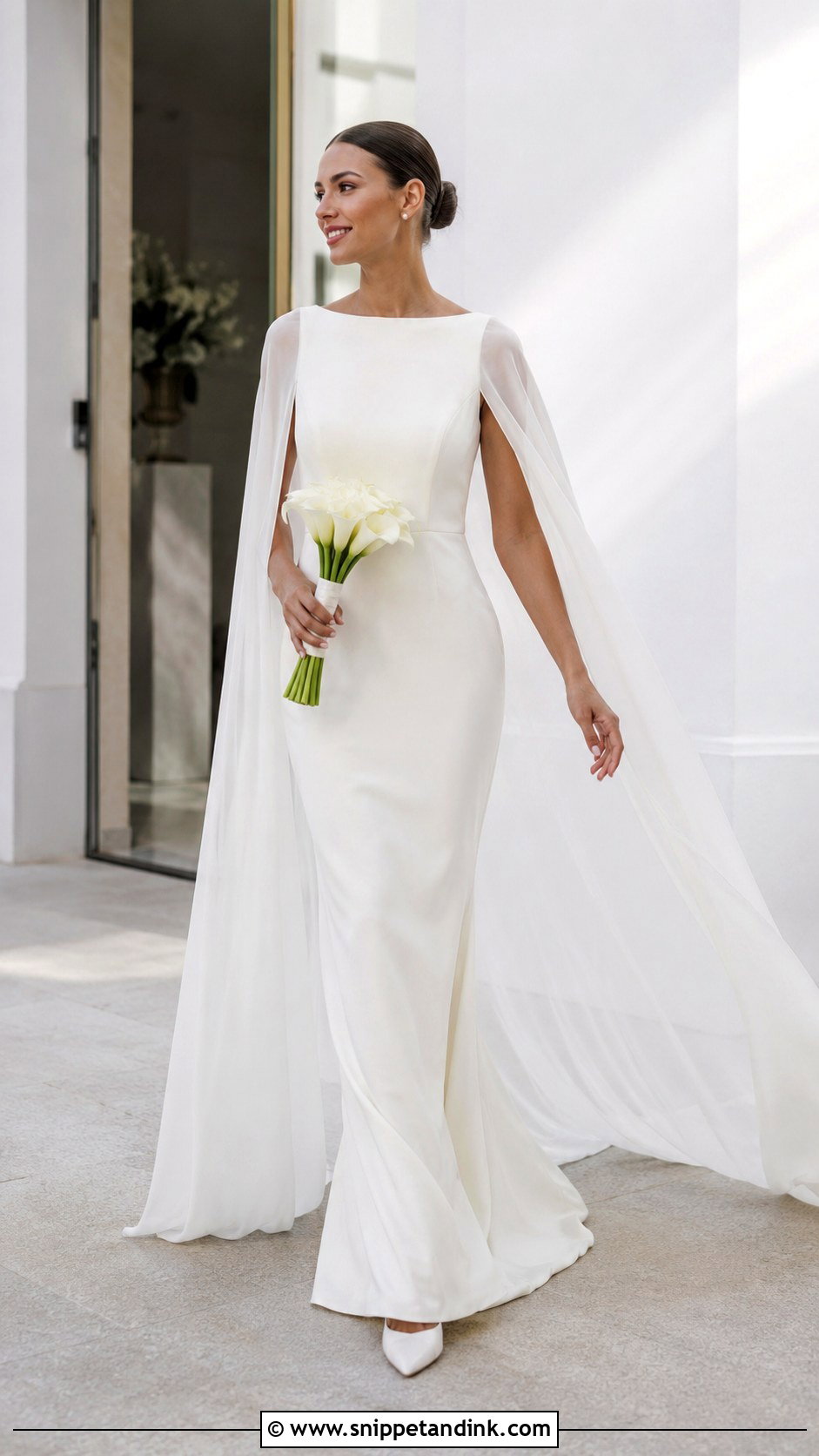 Bridal Cape Marriage Gown - Snippet and Ink - 20 Marriage Gowns Brides