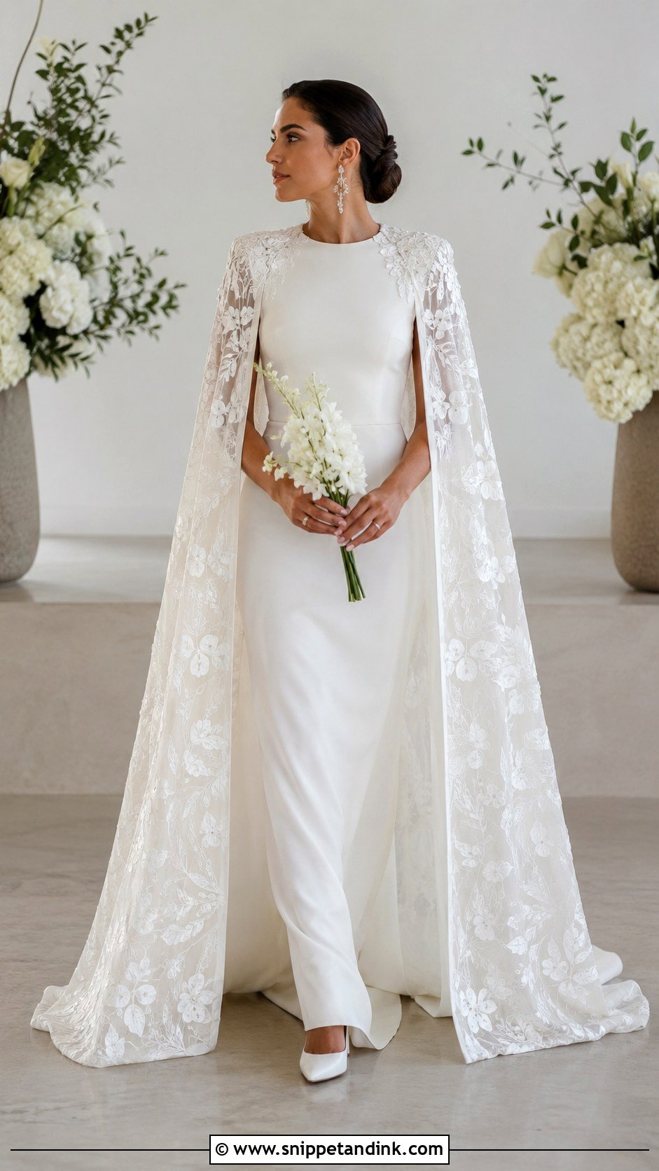 Bridal Cape Wedding Dress - Snippet and Ink - 20 Alternative Bride Dress Ideas
