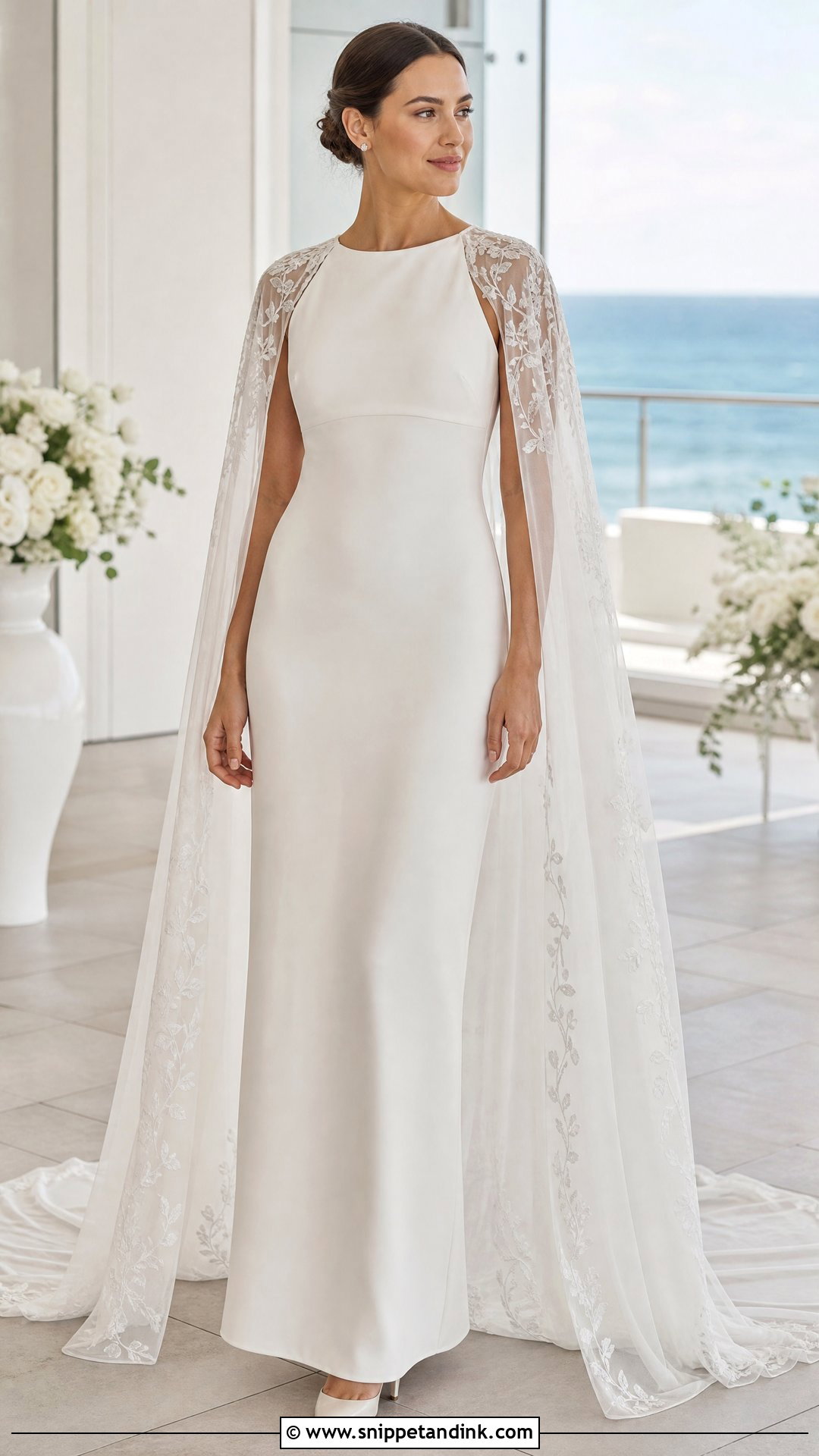 Bridal Cape Wedding Dress - Snippet and Ink - 20 Wedding Dress 2025 Bride Ideas