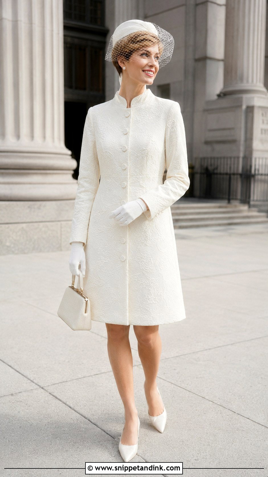 Bridal Coat Dress 60s Wedding Dress - Snippet and Ink - 20 60s Wedding Dresses