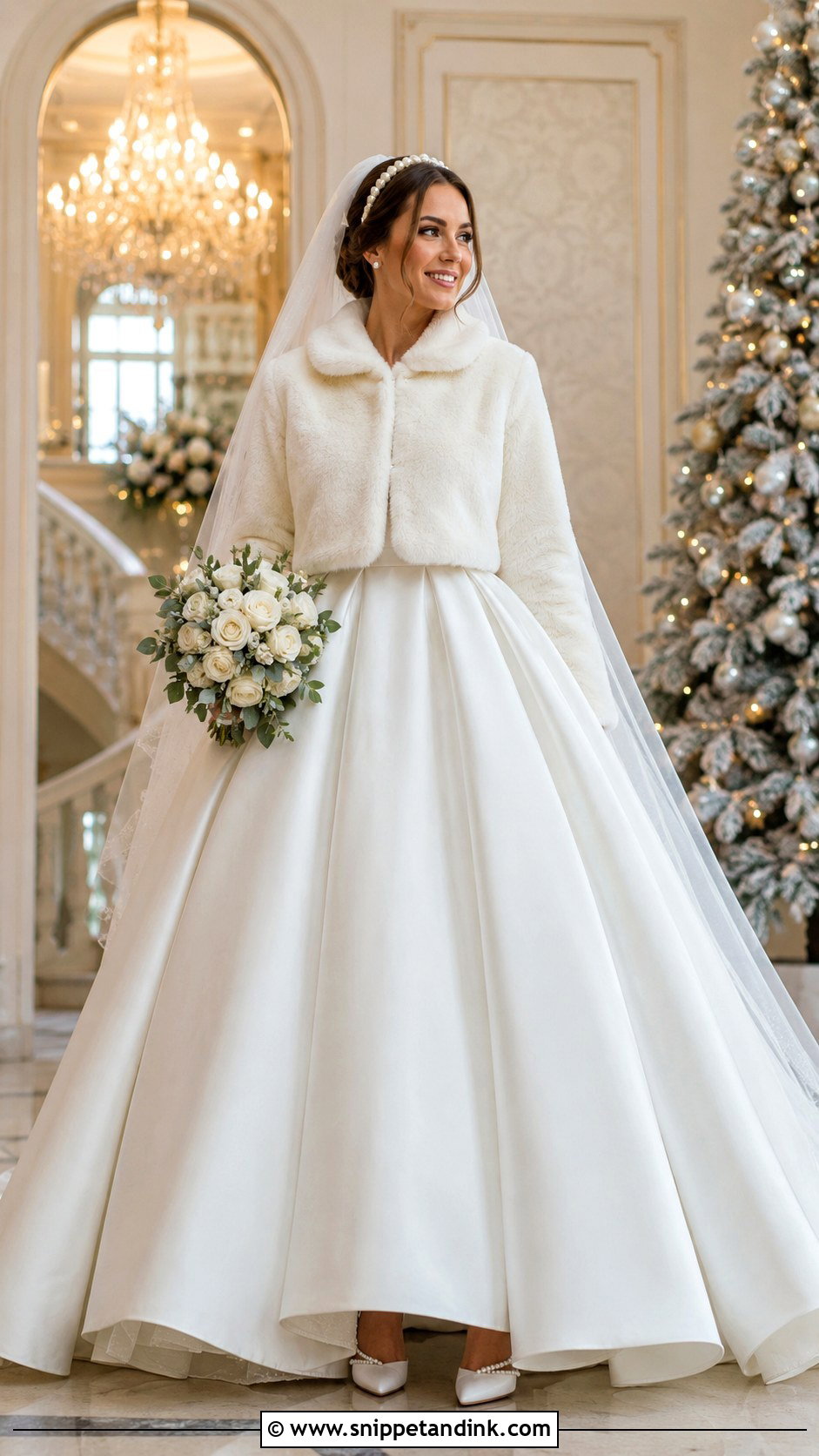 Bridal Coat With Ball Gown - Snippet and Ink - 25 Bridal Coat Ideas
