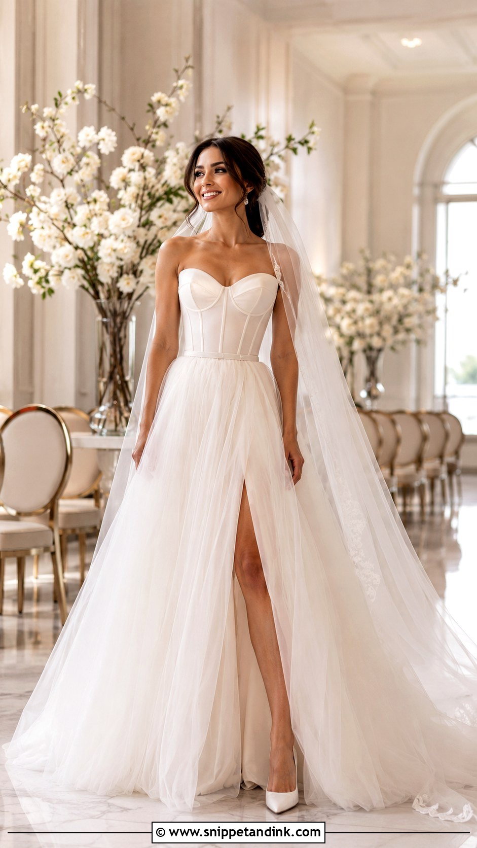 Bridal Corset Top And Full Skirt - Snippet and Ink - 20 Bridal Clothes Ideas
