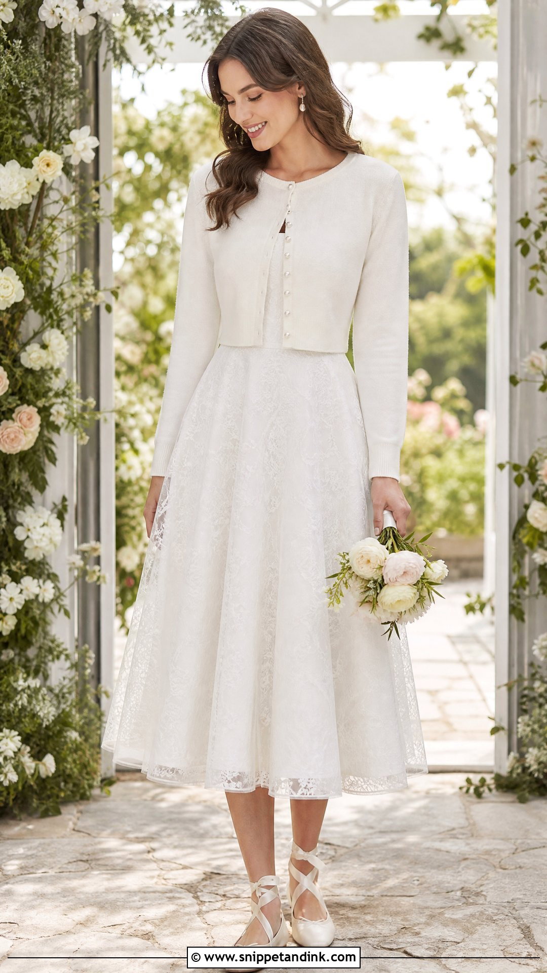 Bridal Cropped Cardigan - Snippet and Ink - 25 Bridal Cover Up Ideas