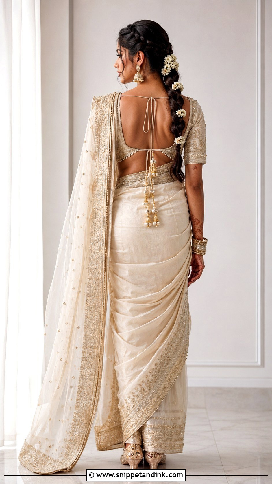 Bridal Dori Back Blouse Design - Snippet and Ink - 25 Bridal Bride Blouse Designs