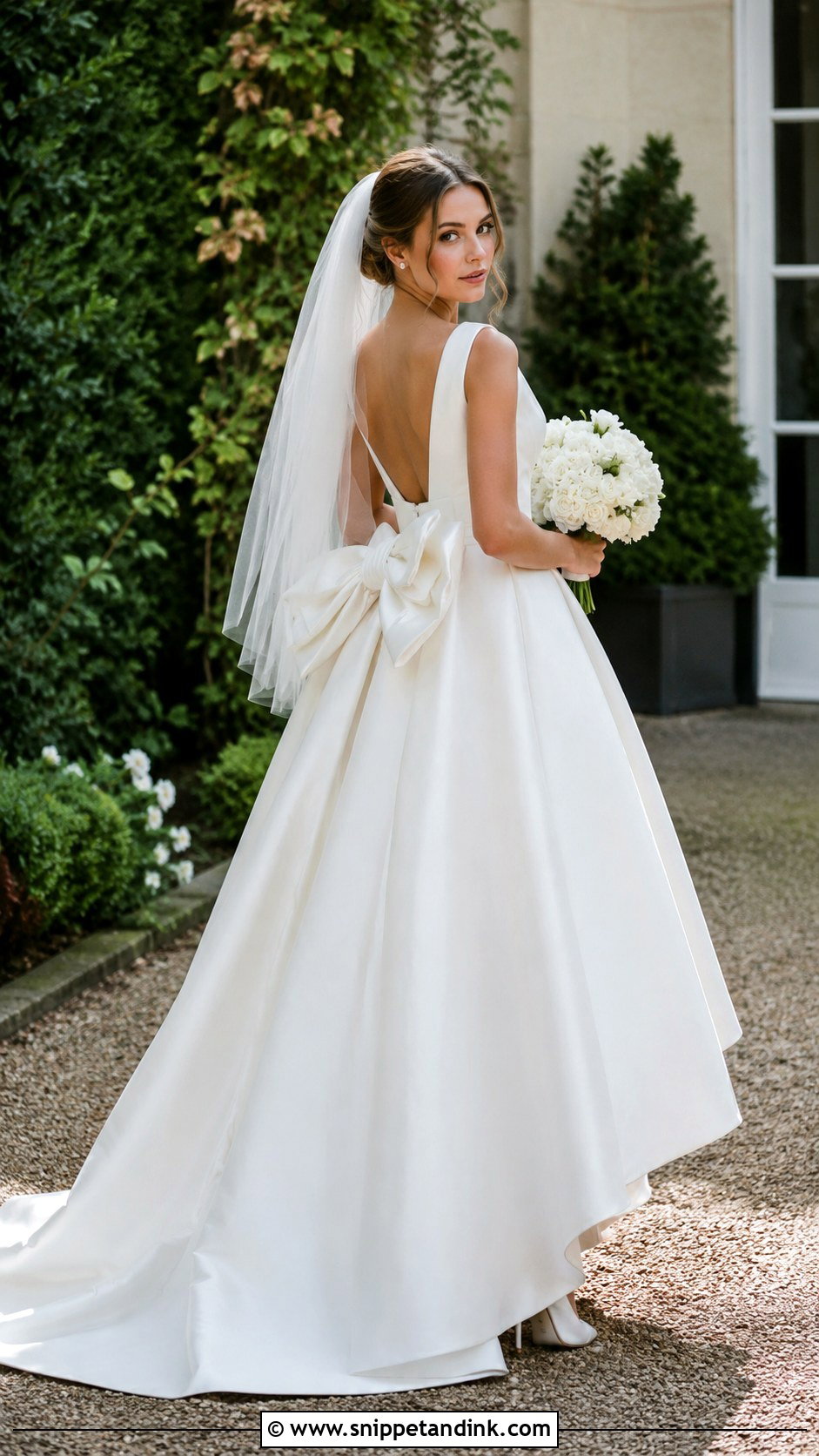 Bridal Dress With Bow - Snippet and Ink - 25 Elegant Bridal Dress Ideas