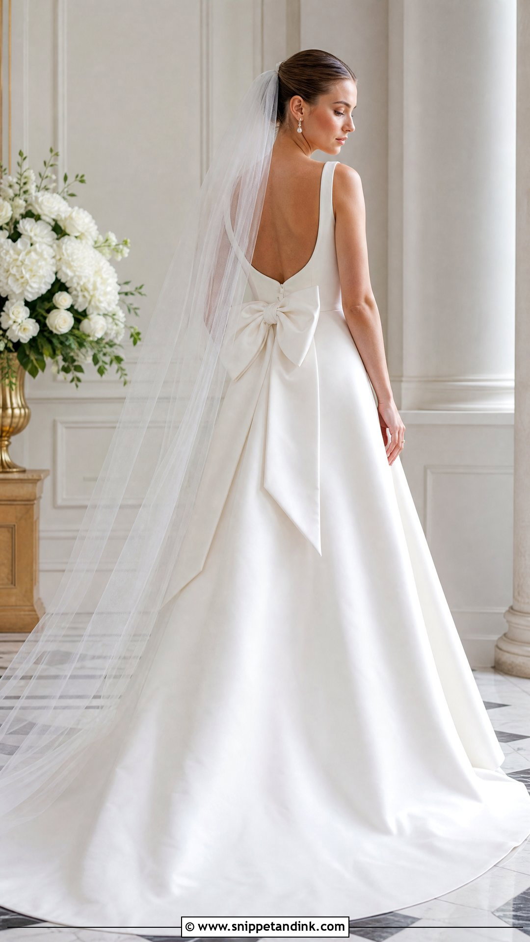 Bridal Dress With Bow - Snippet and Ink - 30 Bridal Dress Design Ideas