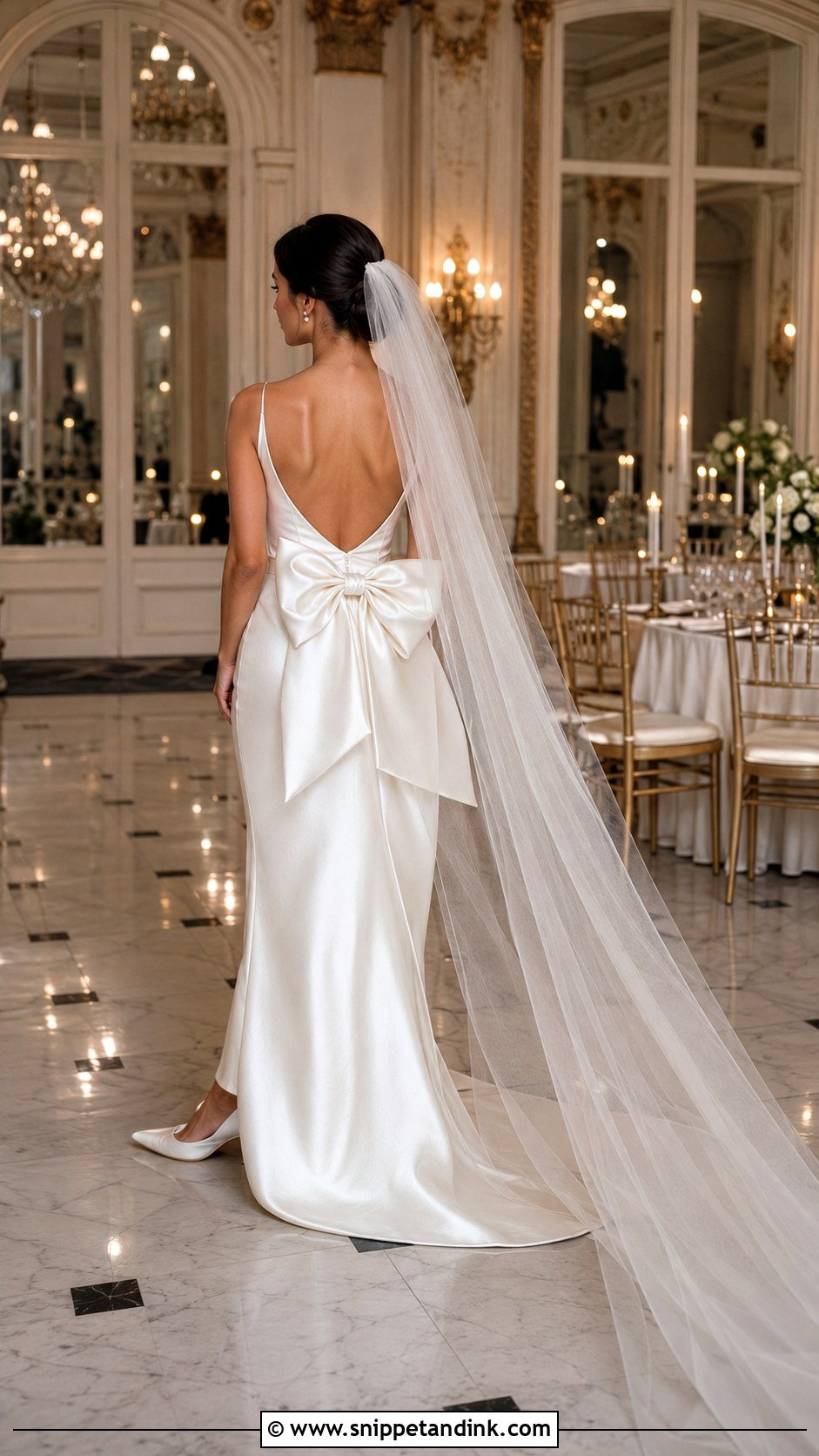Bridal Dress With Bow Detail - Snippet and Ink - 20 Chic Bridal Dress Ideas