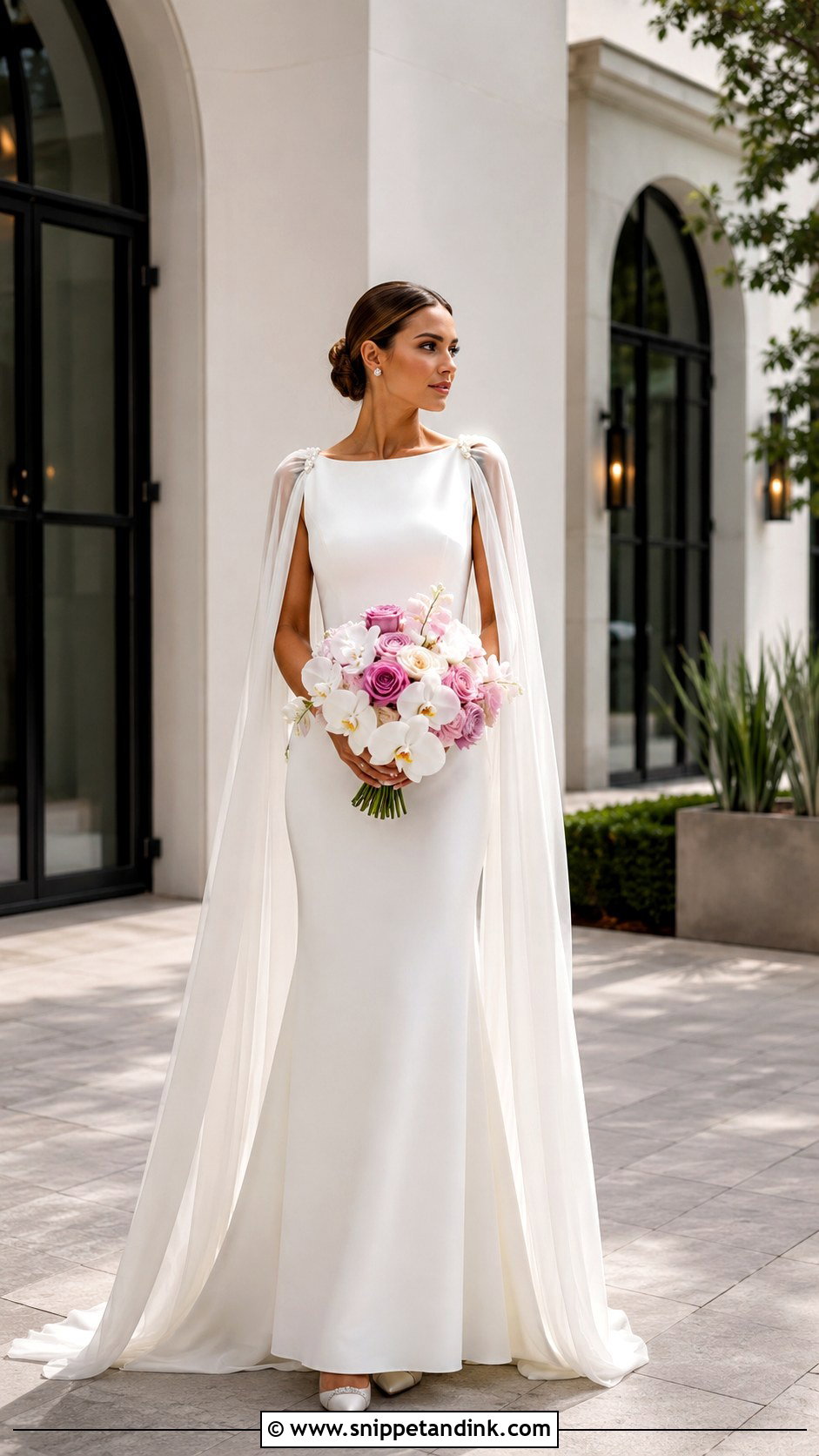 Bridal Dress With Cape - Snippet and Ink - 20 New Bridal Dress Designs