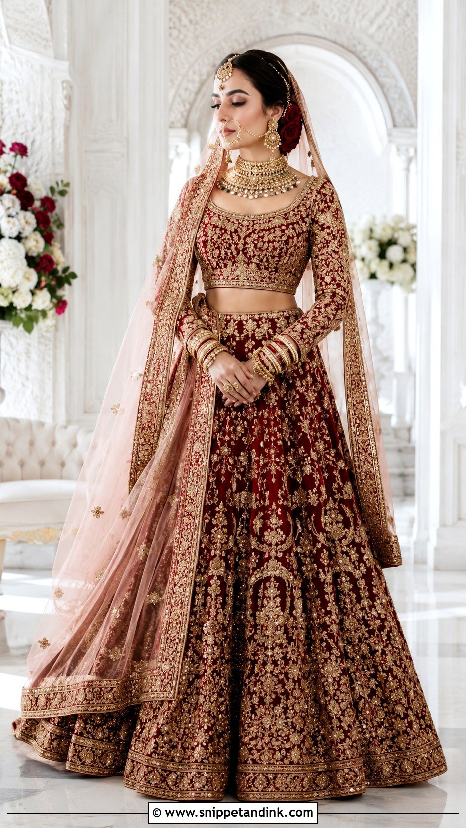 Bridal Full Sleeve Blouse Design - Snippet and Ink - 25 Bridal Bride Blouse Designs
