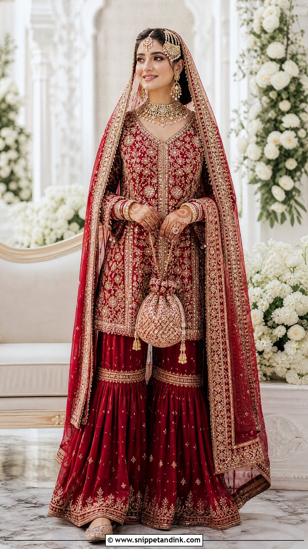 Bridal Gharara Set - Snippet and Ink - 20 Indian Wedding Bridal Outfits