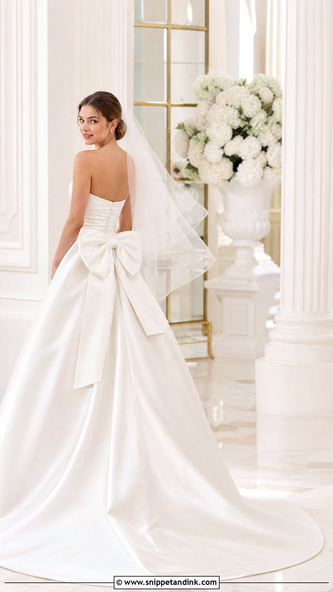 Bridal Gown With Bow - Snippet and Ink - 25 Elegant Bridal Gown Ideas