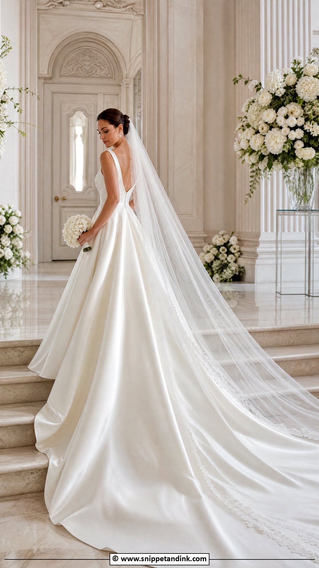 Bridal Gown With Dramatic Train - Snippet and Ink - 35 Bridal Gown Ideas