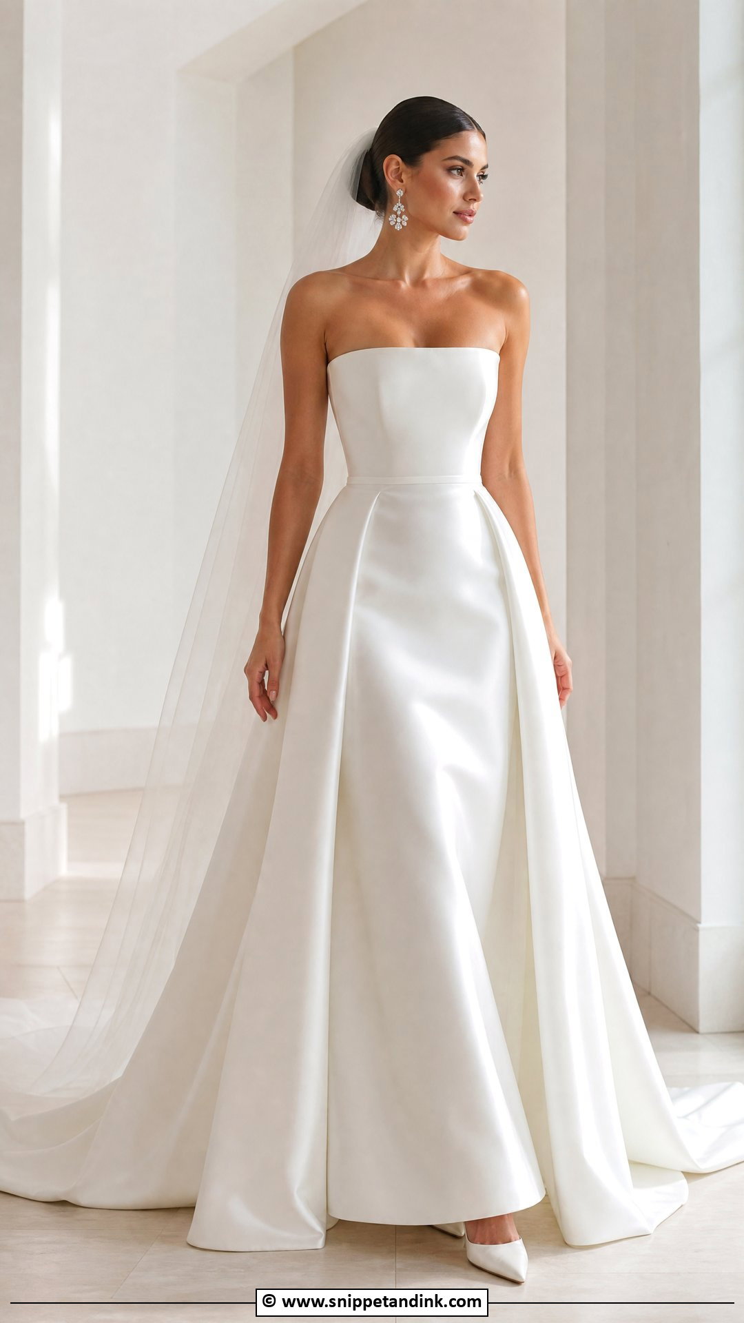 Bridal Gown With Straight Neckline - Snippet and Ink - 35 Bridal Gown Ideas