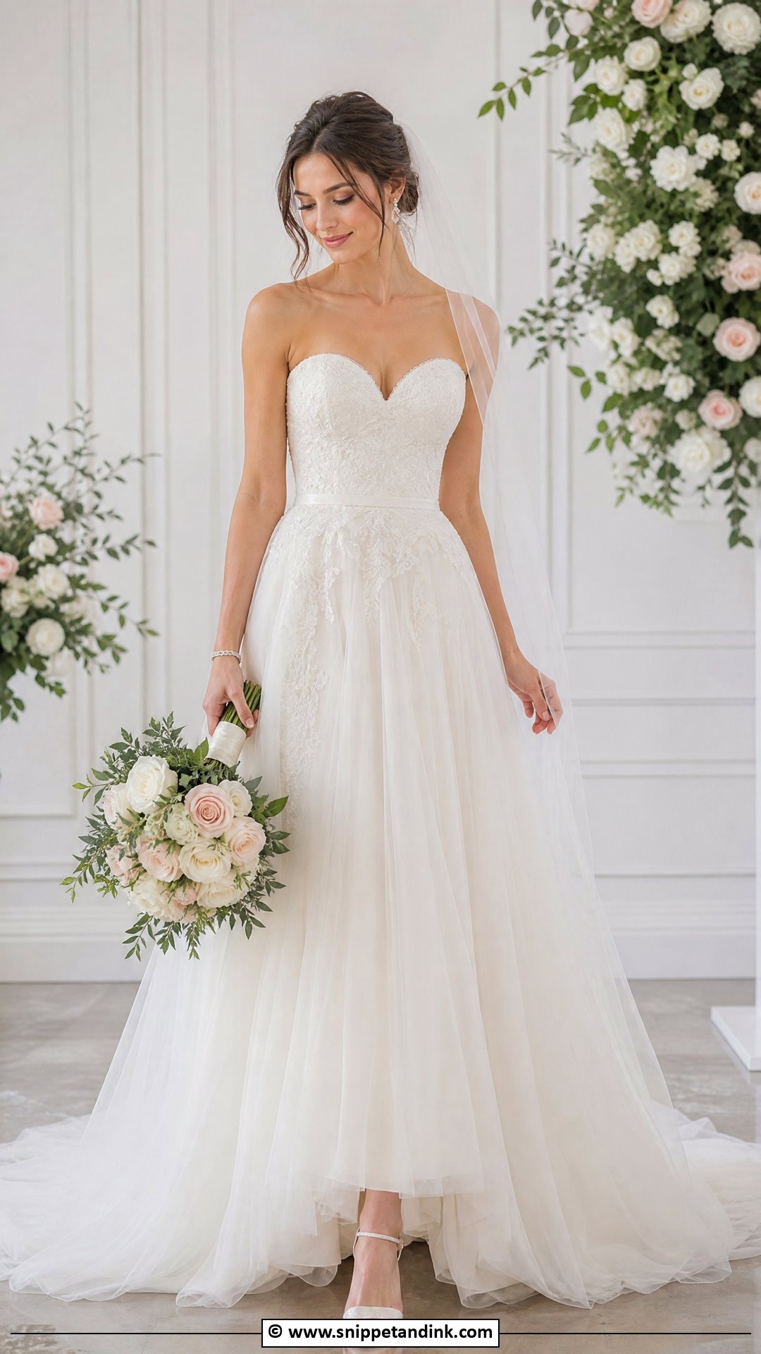 Bridal Gown With Sweetheart Neckline - Snippet and Ink - 35 Bridal Gown Ideas