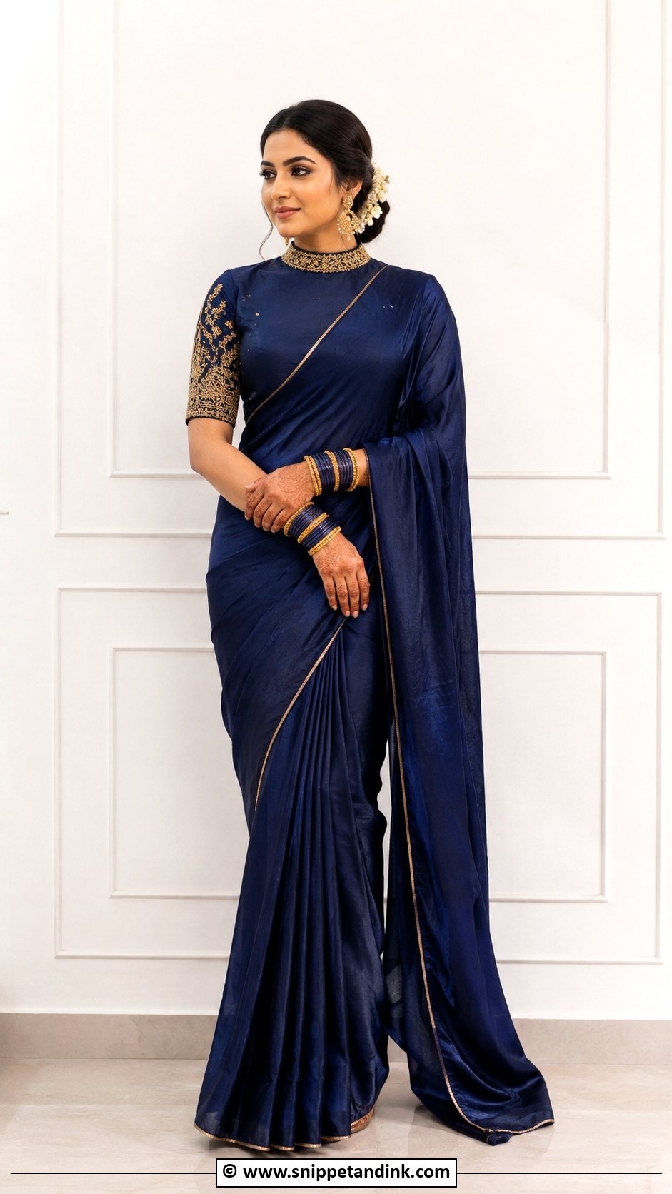 Bridal High Neck Aari Work Blouse - Snippet and Ink - 30 Bridal Aari Work Blouse Ideas
