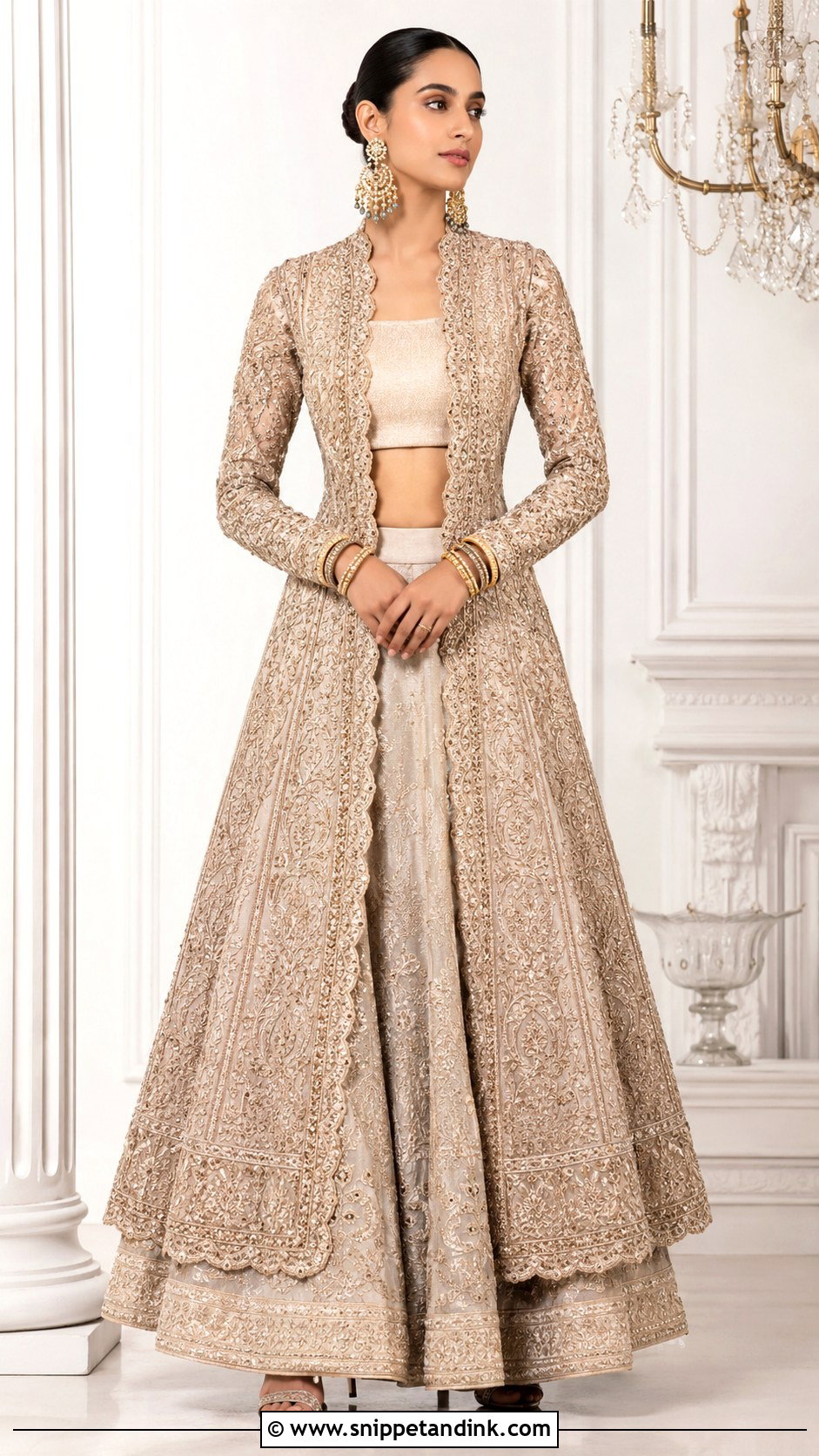 Bridal Jacket Blouse Design - Snippet and Ink - 25 Bridal Bride Blouse Designs