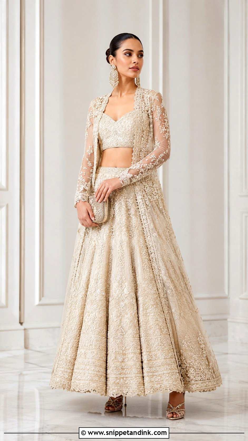 Bridal Jacket Lehenga - Snippet and Ink - 25 Indian Bridal Dresses