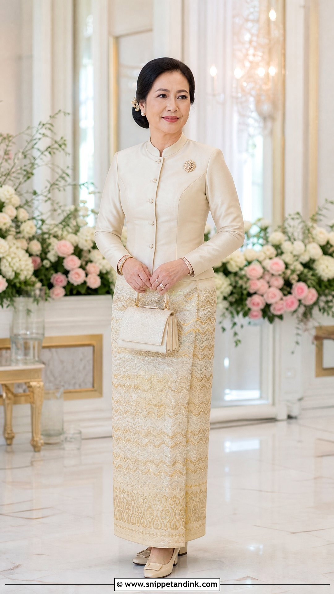Bridal Jacket Myanmar Wedding Dress - Snippet and Ink - 25 Myanmar Wedding Dress Design Ideas