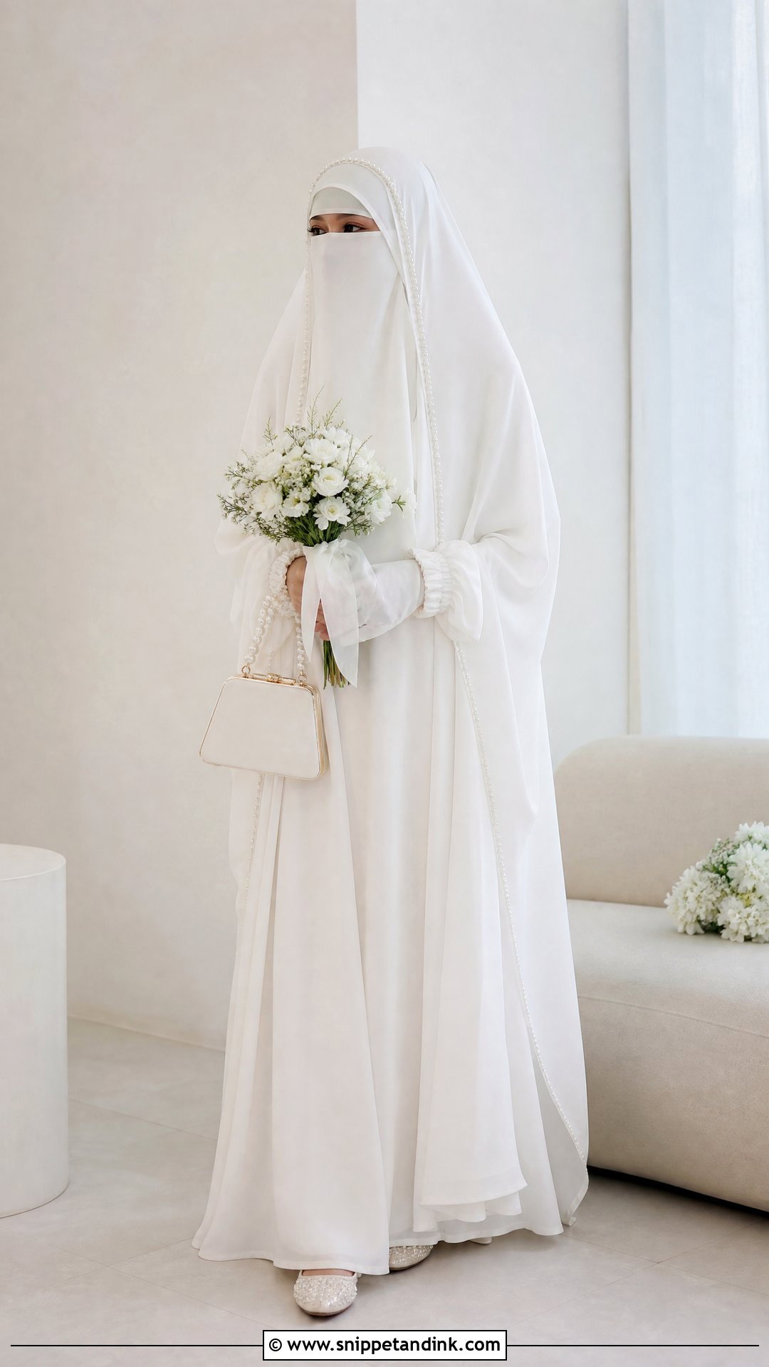 Bridal Jilbab Niqab Wedding Dress - Snippet and Ink - 25 Niqab Wedding Dress Ideas