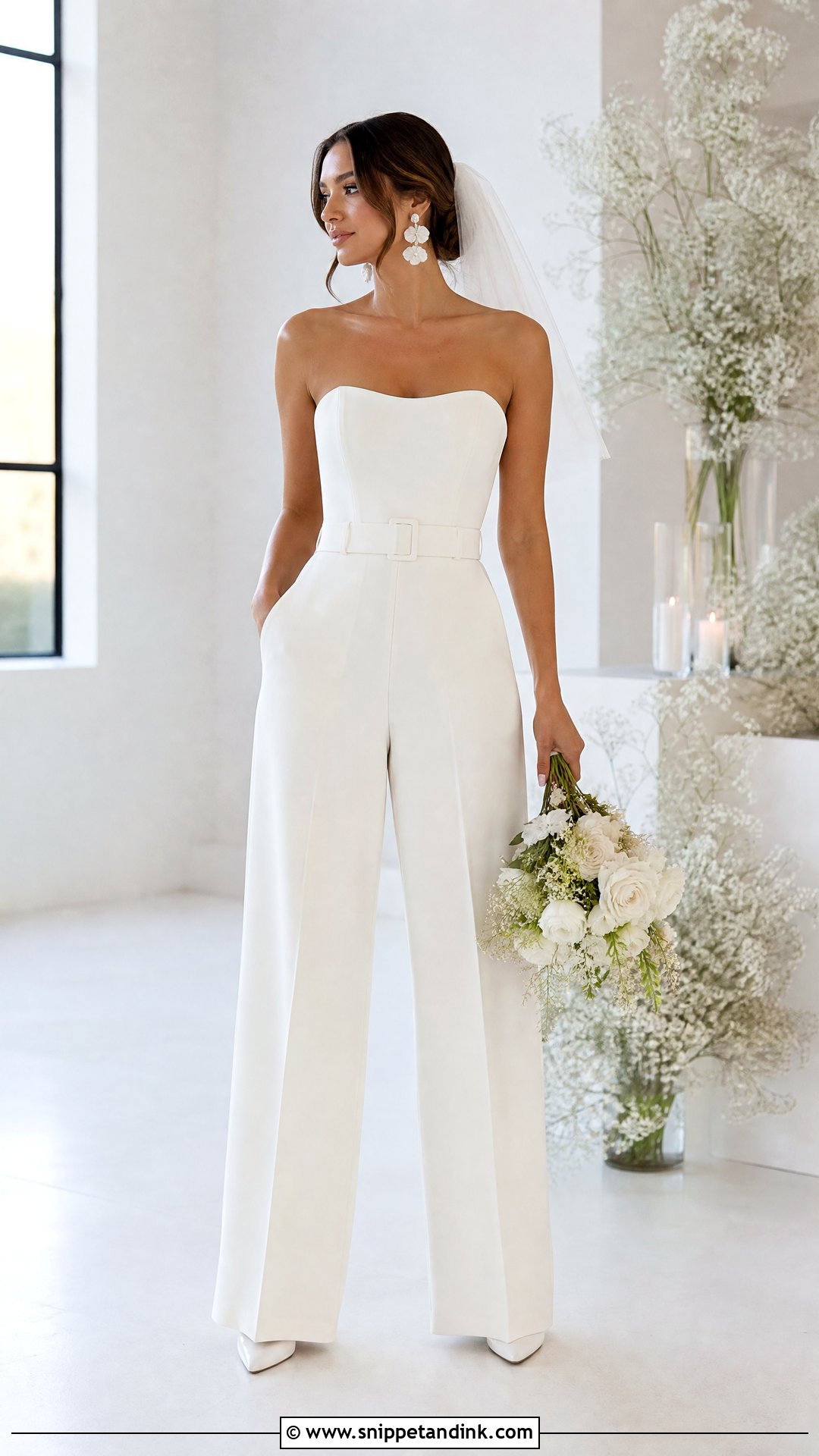 Bridal Jumpsuit - Snippet and Ink - 25 Luxury Bridal Dress Ideas