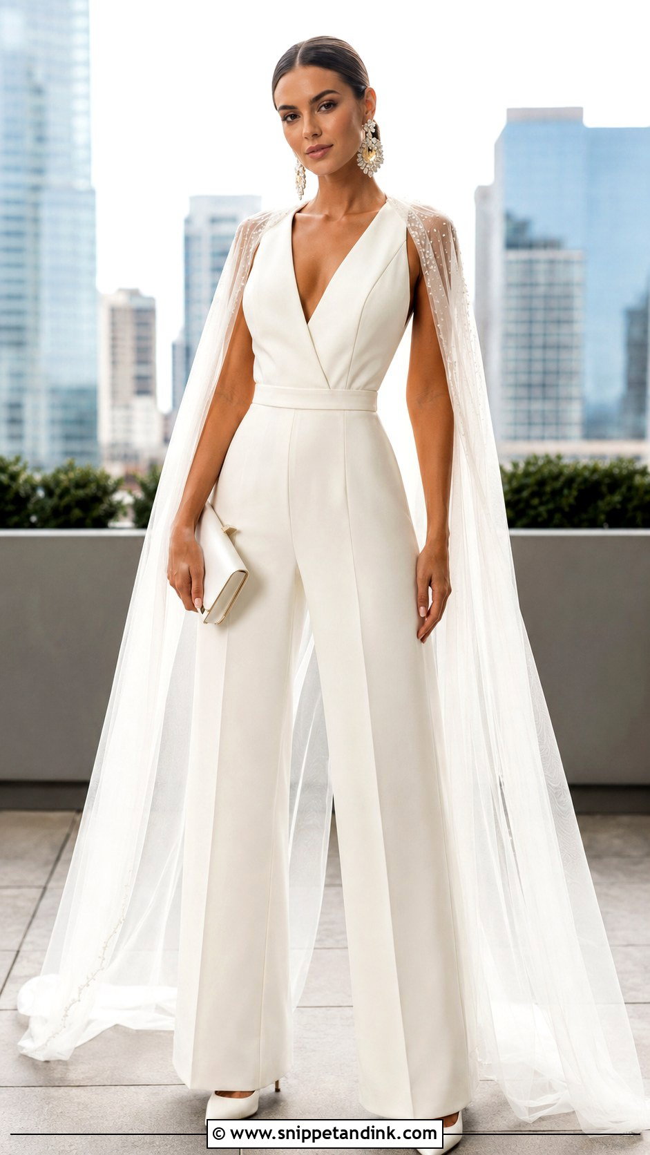 Bridal Jumpsuit - Snippet and Ink - 25 Bride Dress Aesthetic Ideas