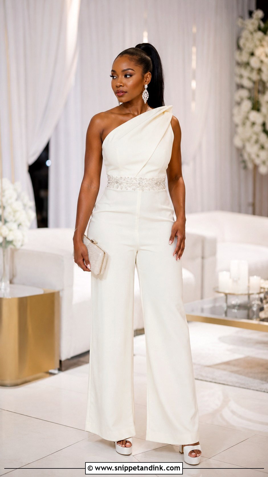 Bridal Jumpsuit Changing Dress - Snippet and Ink - 20 Changing Dresses for Brides in Uganda