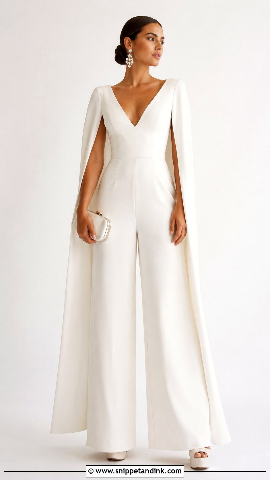 Bridal Jumpsuit Outfit - Snippet and Ink - 25 Wedding Outfit for Bride Ideas