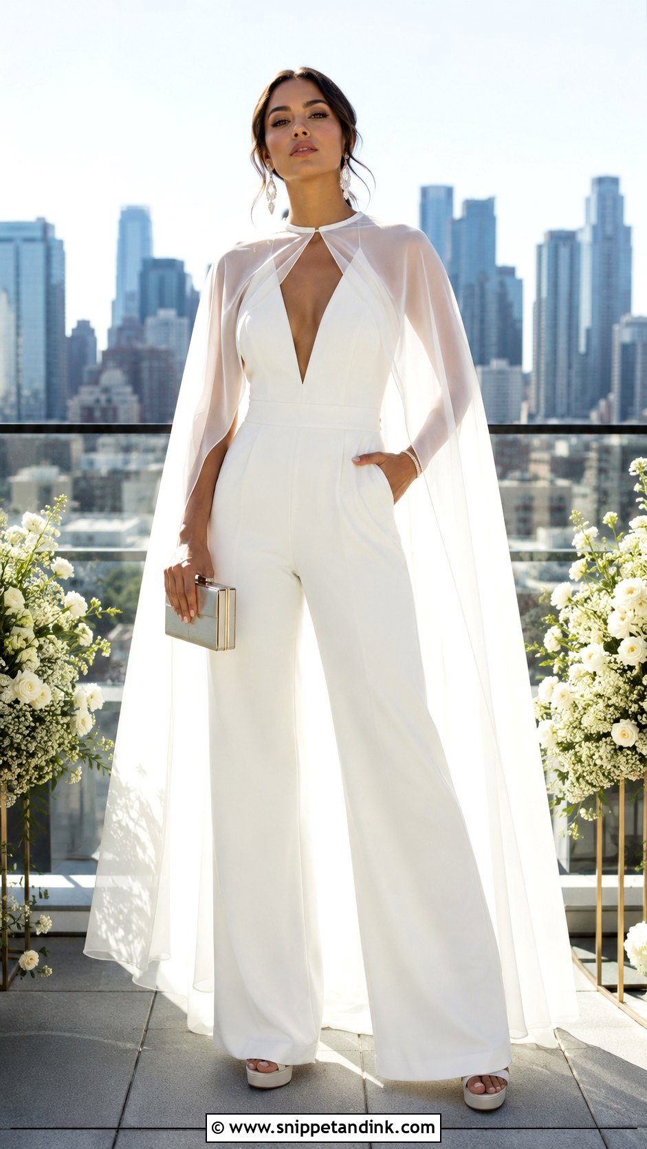 Bridal Jumpsuit Outfit - Snippet and Ink - 20 Bridal Women Ideas