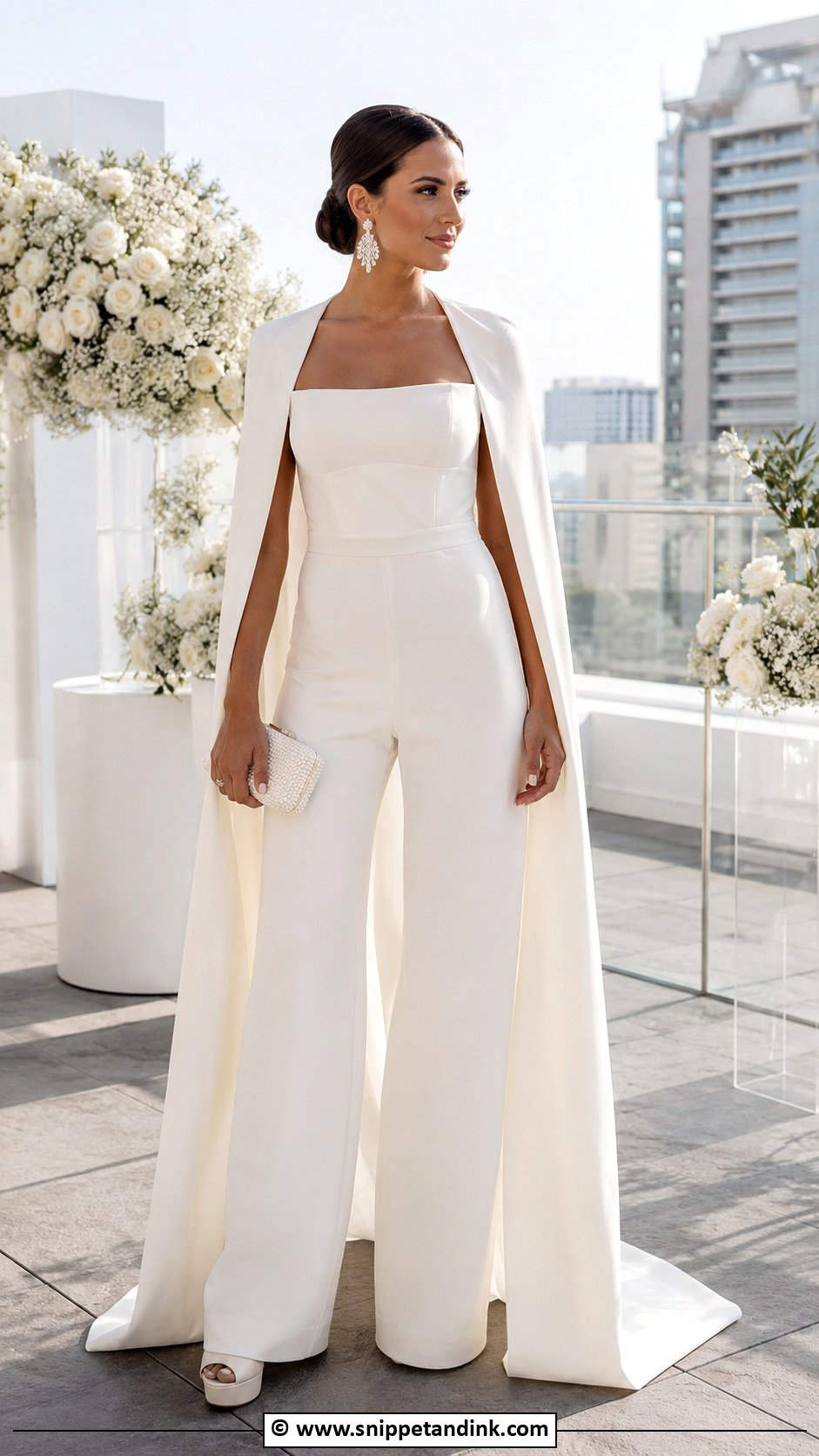 Bridal Jumpsuit Wedding Dress - Snippet and Ink - 35 Wedding Dress Ideas