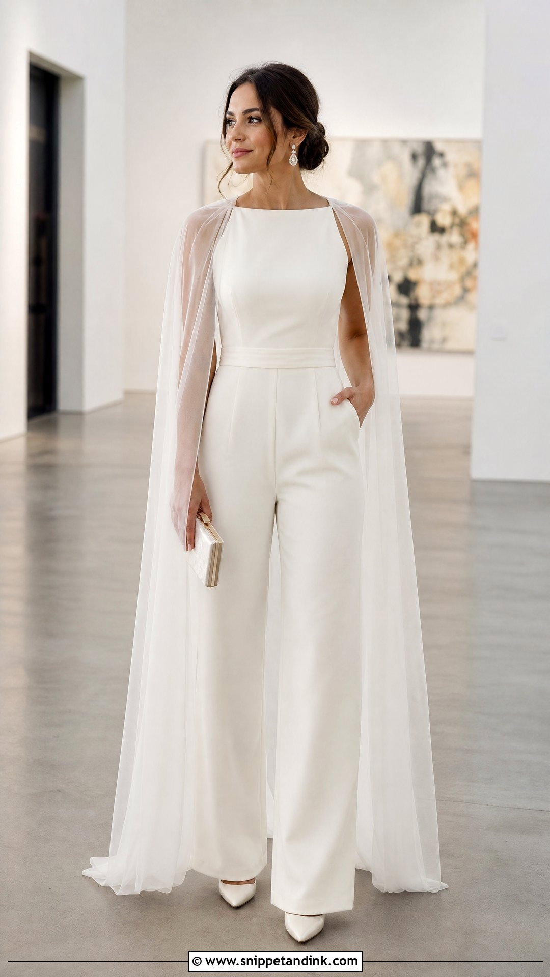 Bridal Jumpsuit Wedding Look - Snippet and Ink - 20 Wedding Lookbook Ideas