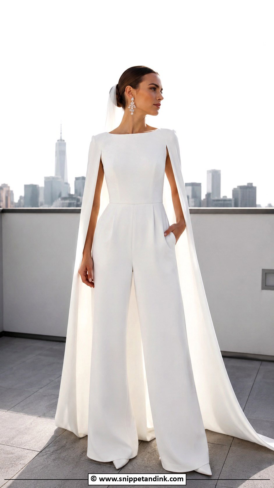 Bridal Jumpsuit Wedding Outfit - Snippet and Ink - 35 My Wedding Dress Ideas