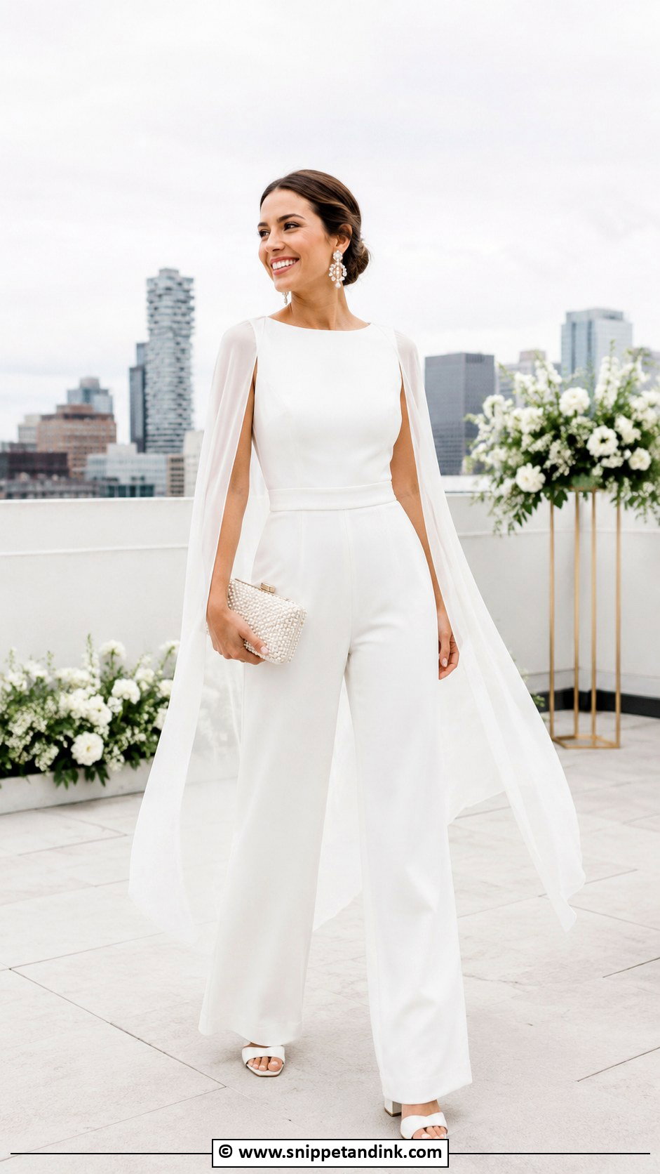 Bridal Jumpsuit Wedding Outfit - Snippet and Ink - 25 Bride Wedding Outfits
