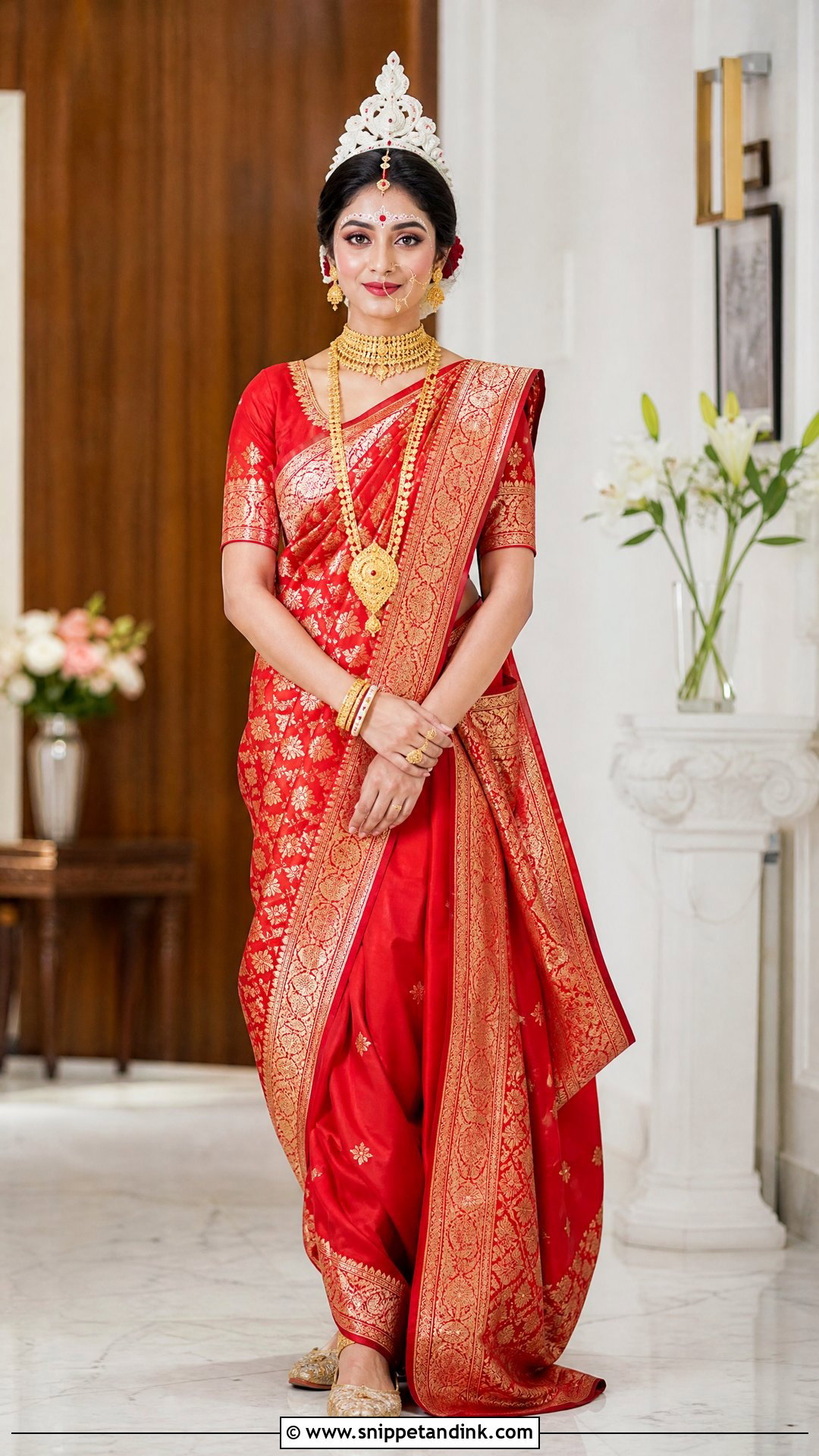 Bridal Kolka Design Near The Eyebrows - Snippet and Ink - 25 Bridal Kolka Design Ideas