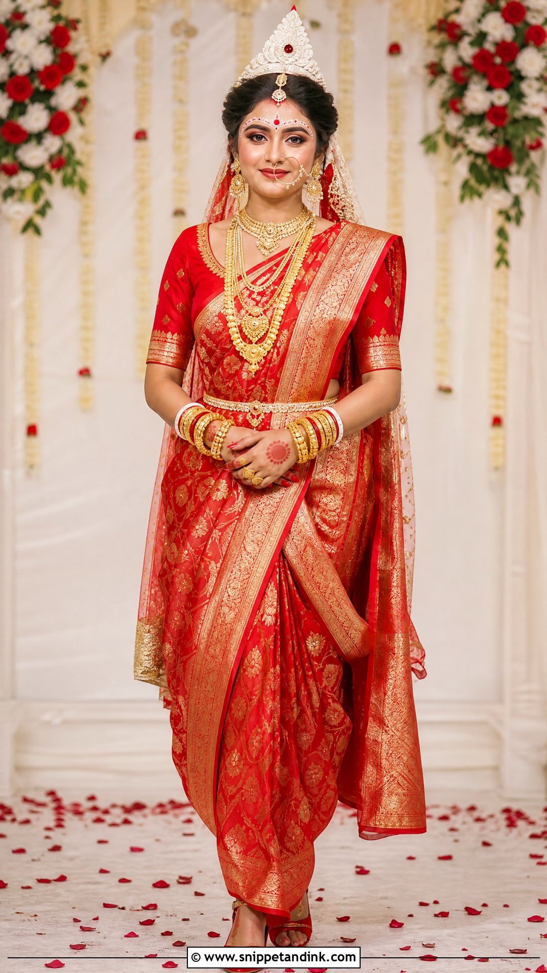 Bridal Kolka Design Up To The Temples - Snippet and Ink - 25 Bridal Kolka Design Ideas